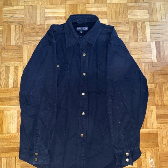 Men’s Large black DAKOTA collared jacket - Picture 2 of 3